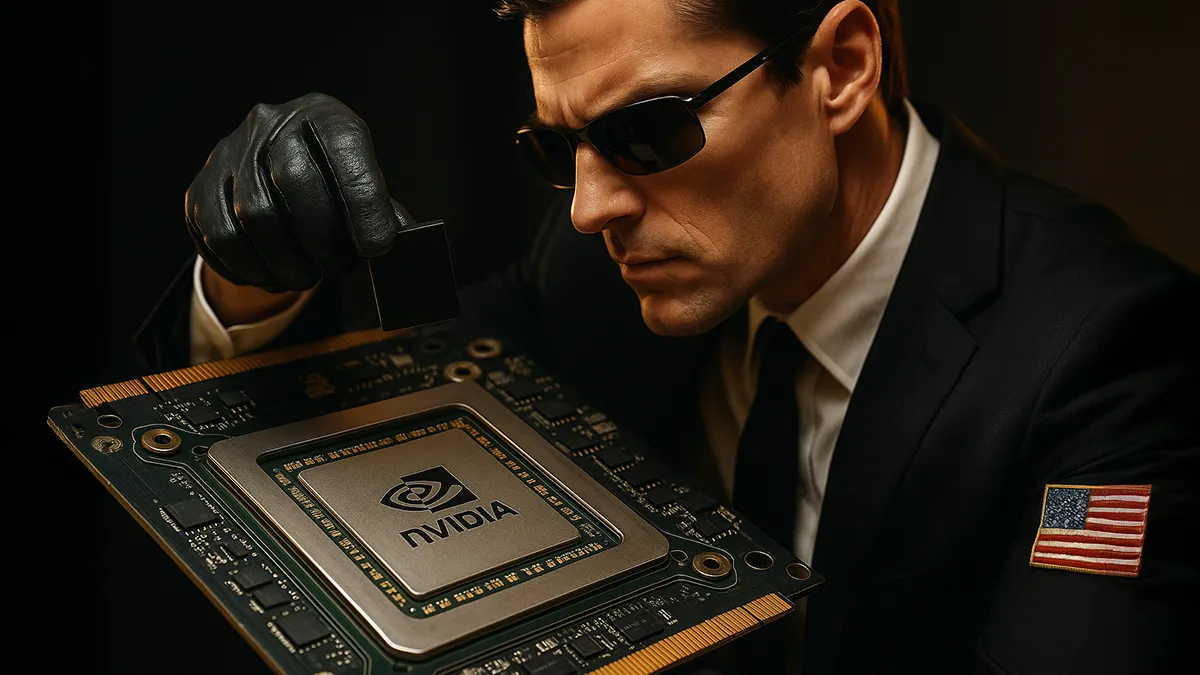 Ein Geheimagent der USA versteckt Chips